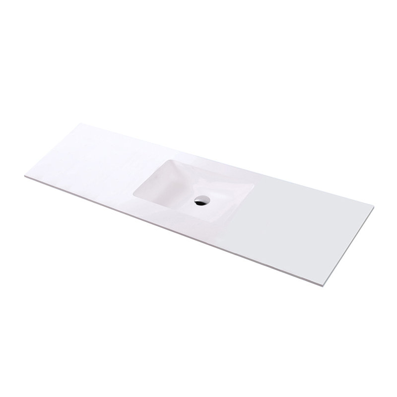 Kubitop 60'' L Bathroom Sink, Gloss White