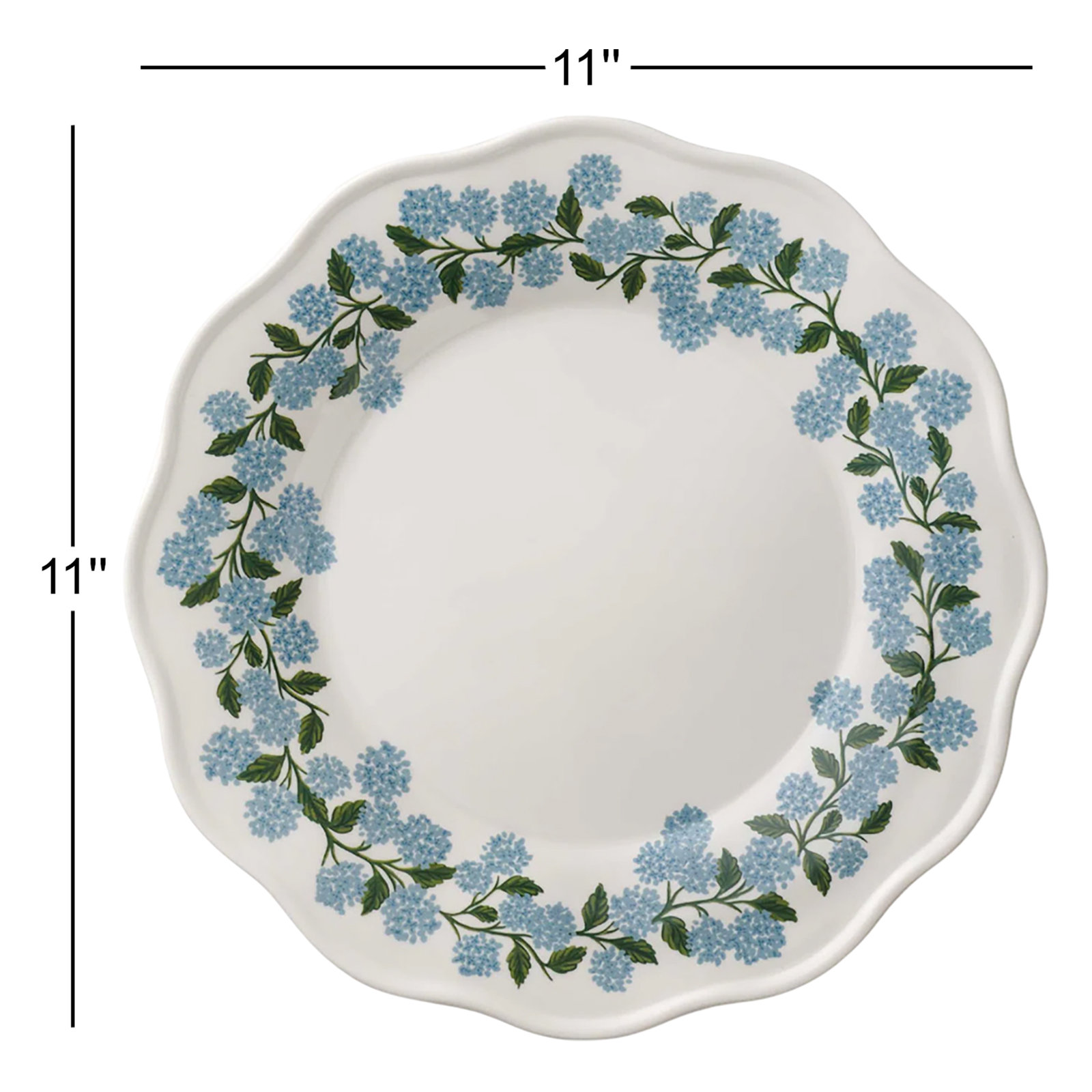 Hydrangea 11" Dinner Plate
