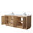 Maroni 80'' Double Bathroom Vanity with Marble Top-98287411-98287409