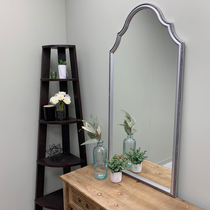 Miroir pleine grandeur encadré, Jet argenté