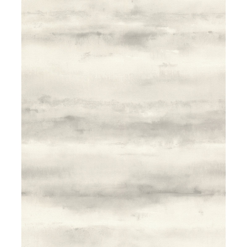 Papier peint à rayures abstraites gris Ayla, Gris