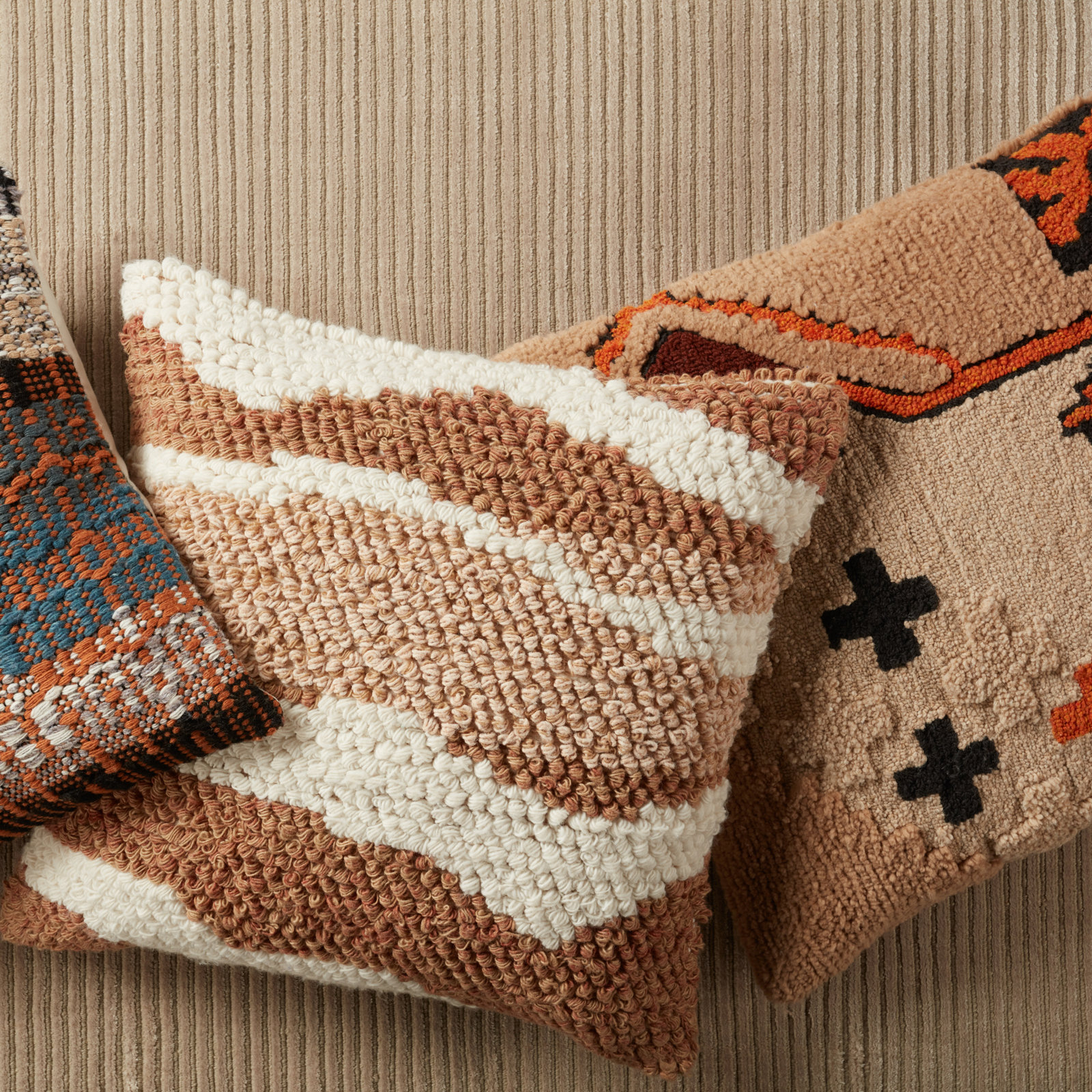 Erica 22" x 22" Pillow Cover, Polyfill