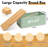 Metal Bread Box Butter Dish with Bamboo Cutting Board