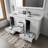 Espresso Double Bath Vanity 60 in. W x 22 in. D, Cultured Marble Top, and 58 in. Mirror-1741101774