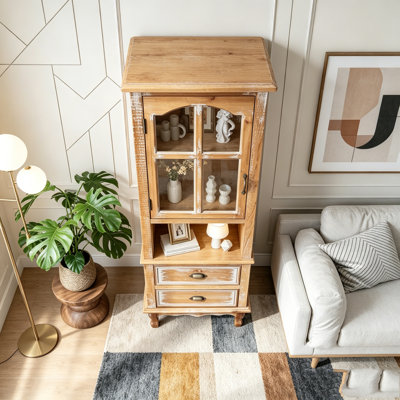Rustic Wooden Storage Cabinet