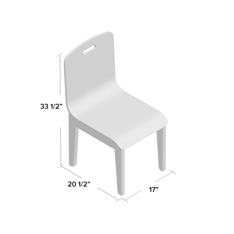 Chaise de salle à manger courbée, Naturel