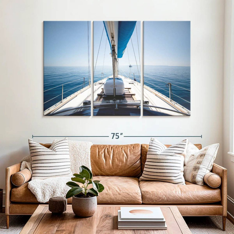 Mehar View Aboard A Yacht, 42" H x 65" W