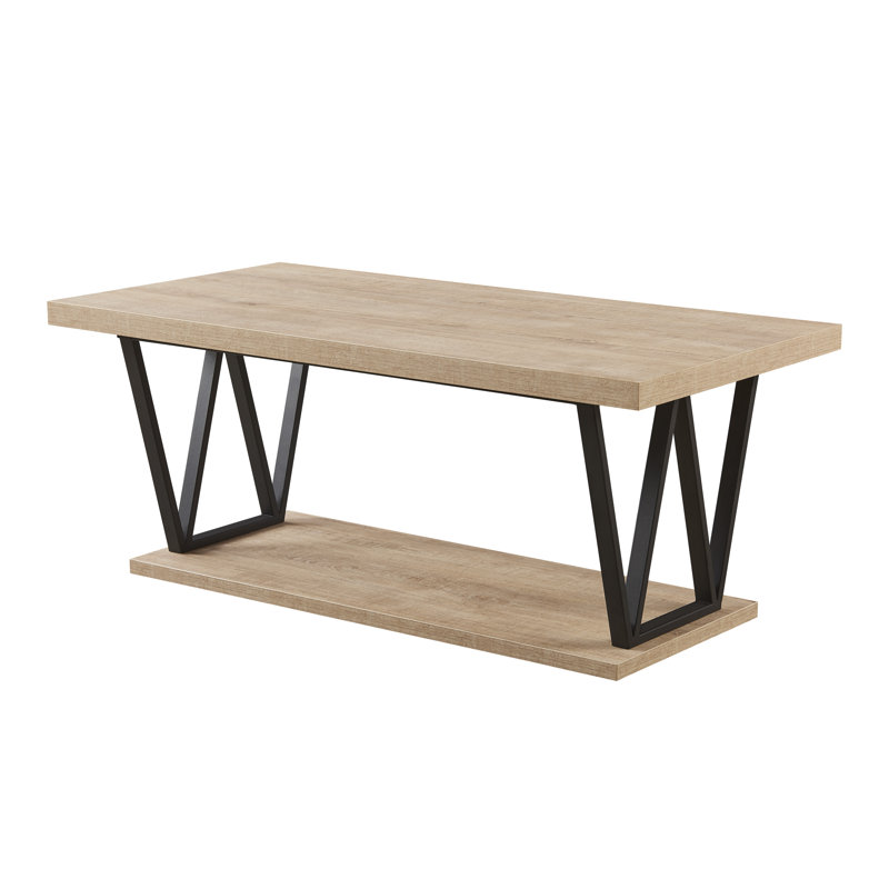 Barcley Single Coffee Table, Weathered Oak