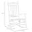 Outsunny Traditional Wooden High-Back Rocking Chair For Porch, Indoor/Outdoor, White-533052741