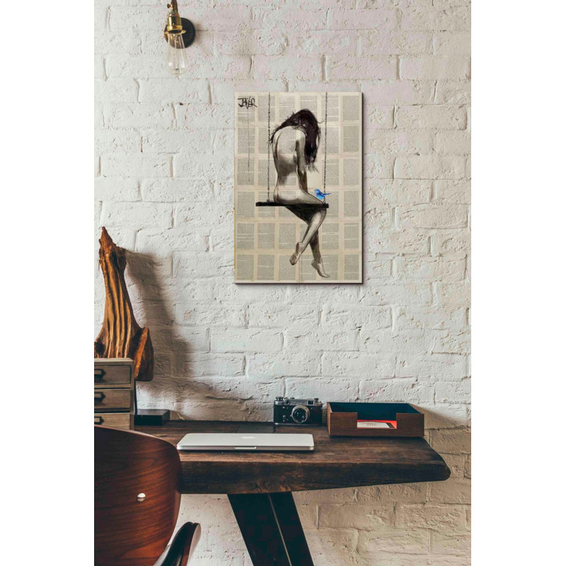 «Dazzling Hope Swing» par Loui Jover, art mural sur toile, H 18 po x l 12 po x P 0,75 po