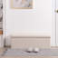 Banc de rangement en similicuir