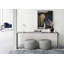 Pouf rond en velours 24 po Hallsy-358596594