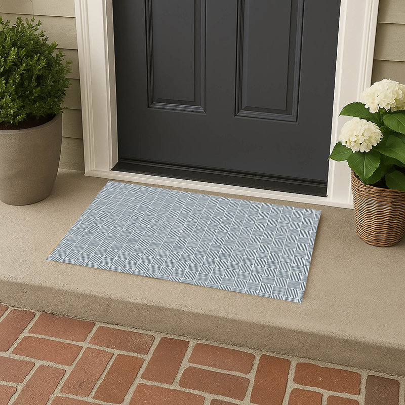 Paillasson Gridblocked, Bleu, L 21 po x L 34 po