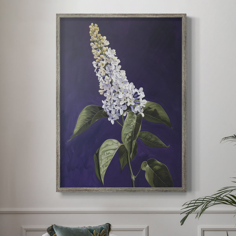 Reproduction encadrée FLORAL Series CCXVII - bois massif, H 11 po x l 9 po