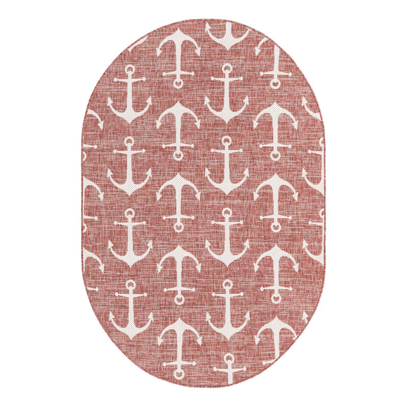 Indoor / Outdoor Rug, Oval 5'3" x 7'10"