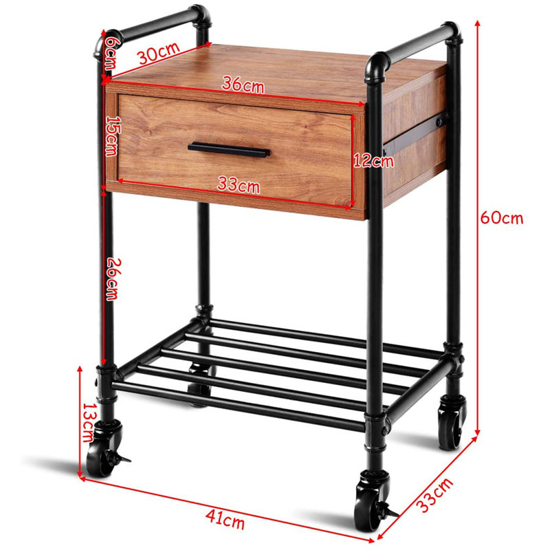 Gully Side Table with Storage