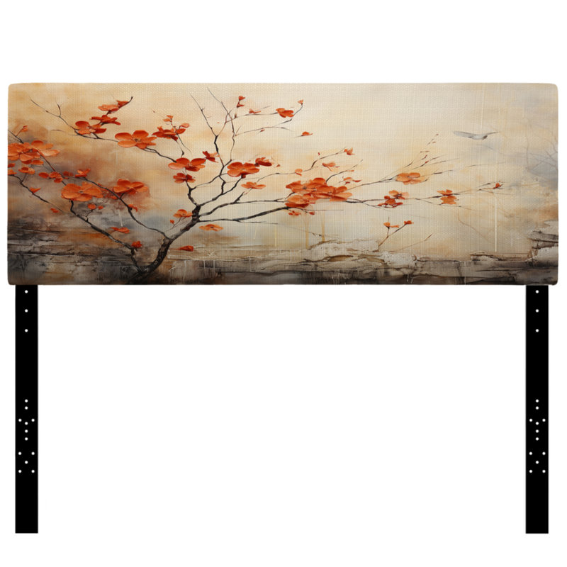 Kentyn - Tête de lit tapissier à motif floral, Grand