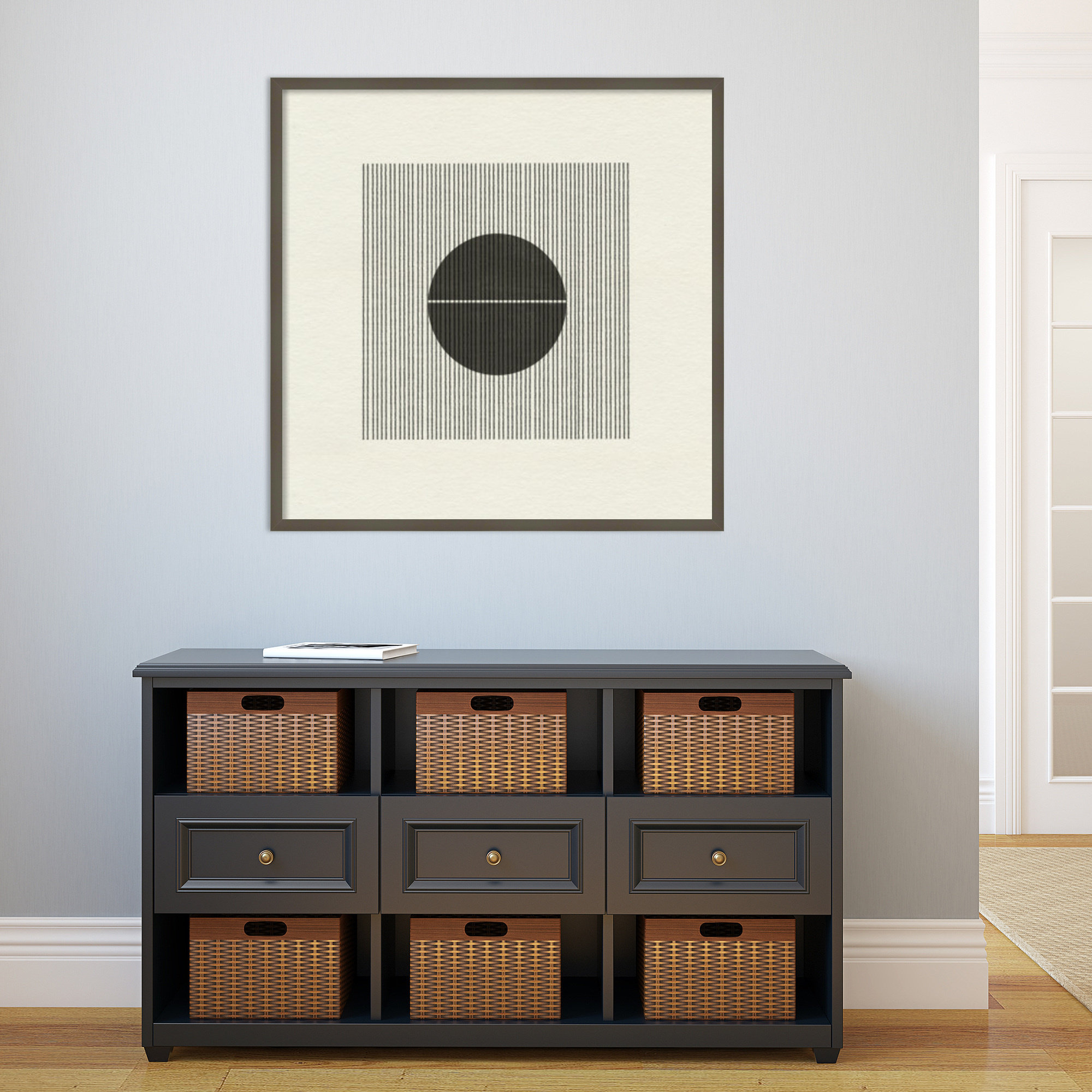 Paper Object No 5 by The Miuus Studio, Black, 33" H x 33" W x 1" D