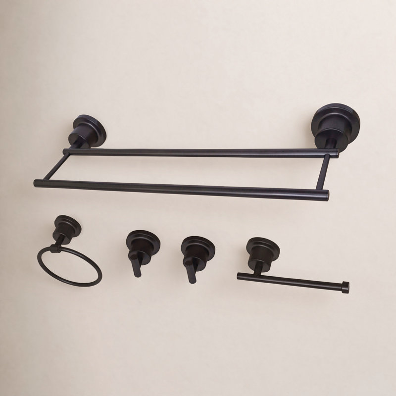 Ensemble de quincaillerie de salle de bain 5 pièces Concord, Bronze huilé