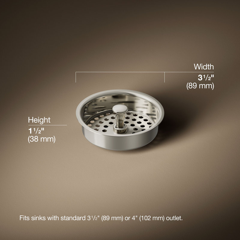 Duostrainer Basket Strainer, Vibrant Polished Nickel