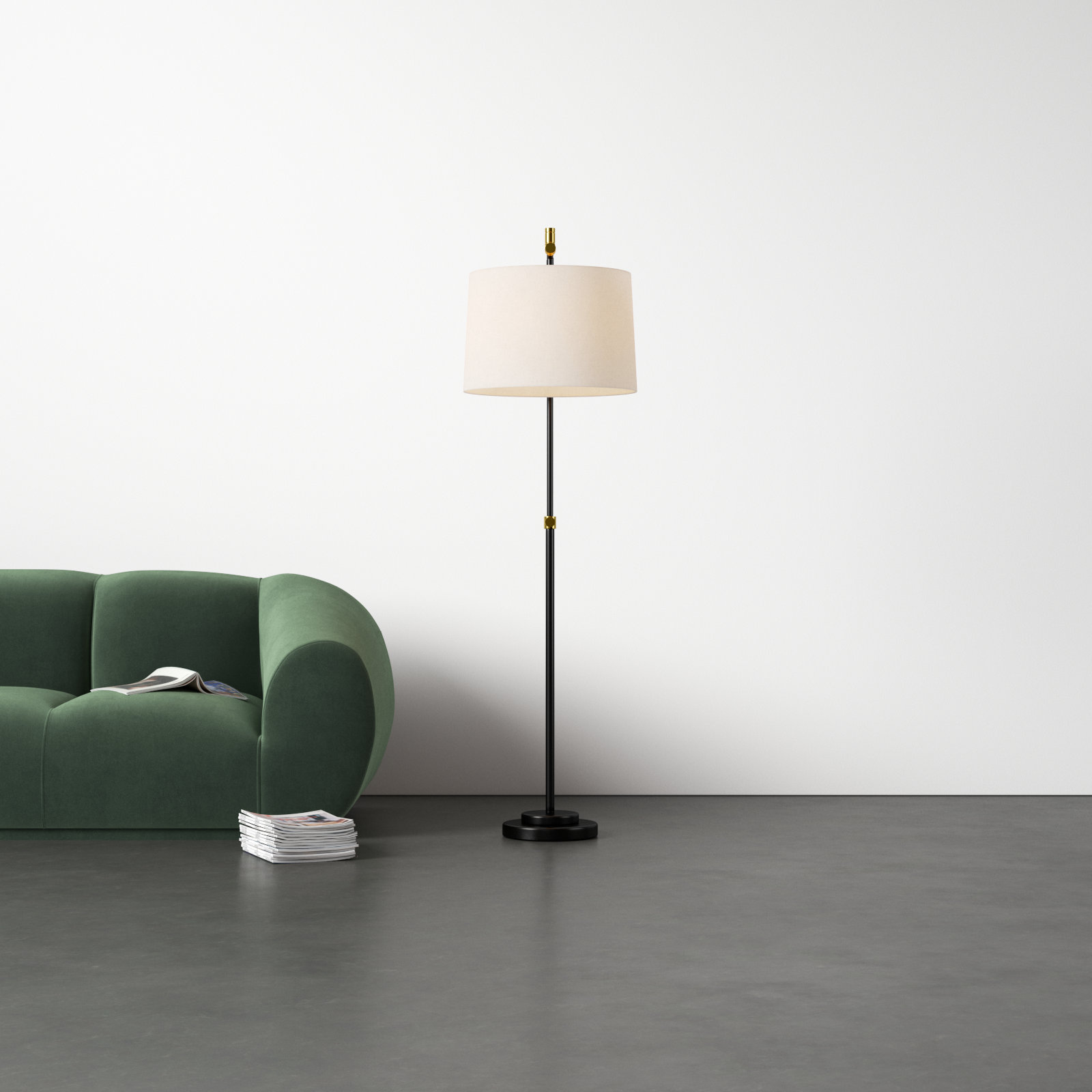 Samauria 62'' Swing Arm Floor Lamp