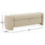 Kalevi 60" Boucle Storage Bench-93949679
