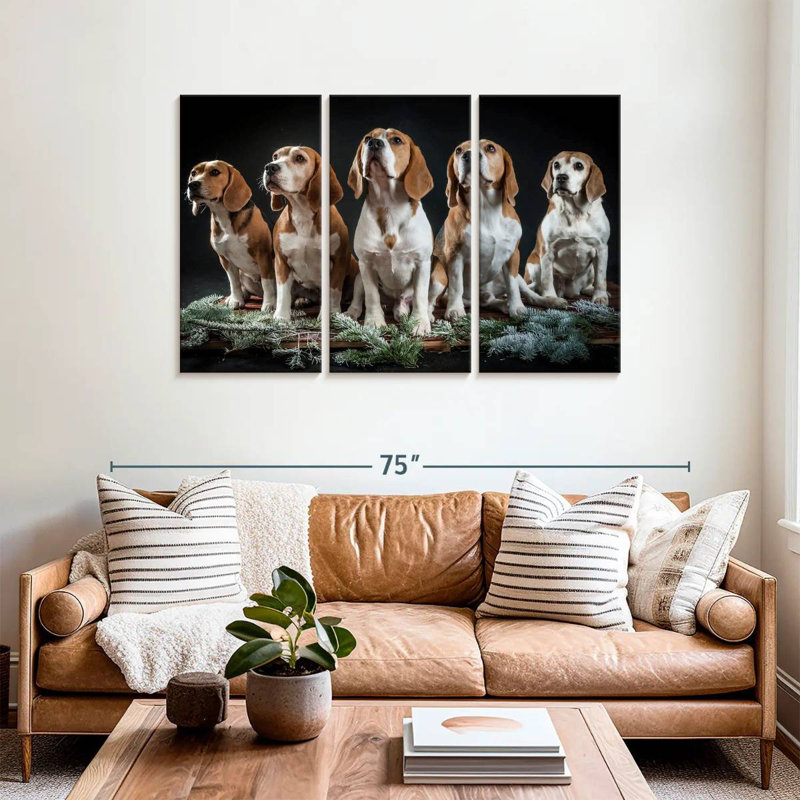 Beagle Squad, 36" H x 57" W