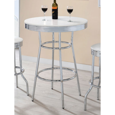 Hagert Round Metal Base Dining Table