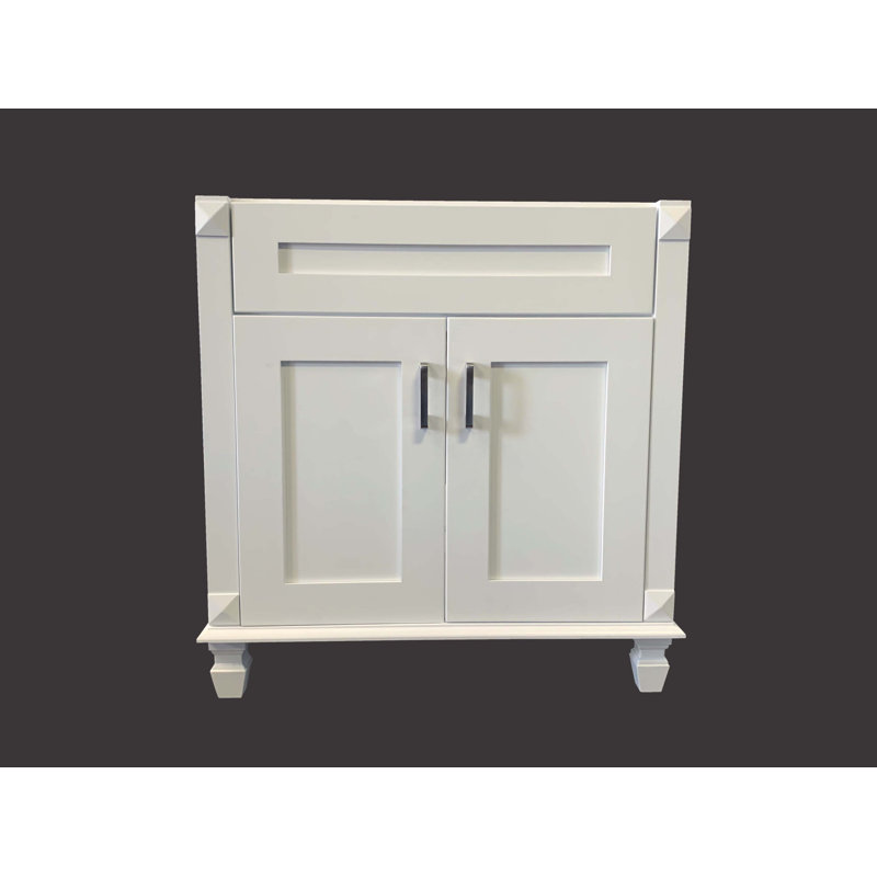 30'' Single Bathroom Vanity Base Only in White
