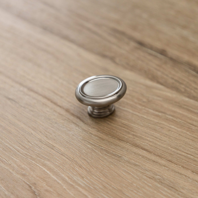 Berkshire Oval Cabinet Knob, Satin Nickel