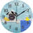 JUNZAN Silent Wall Clock For Bathroom Decorarion, Battery Powered No Ticking 10 Inch Round Small Plastic Horloge For Home, Living Room