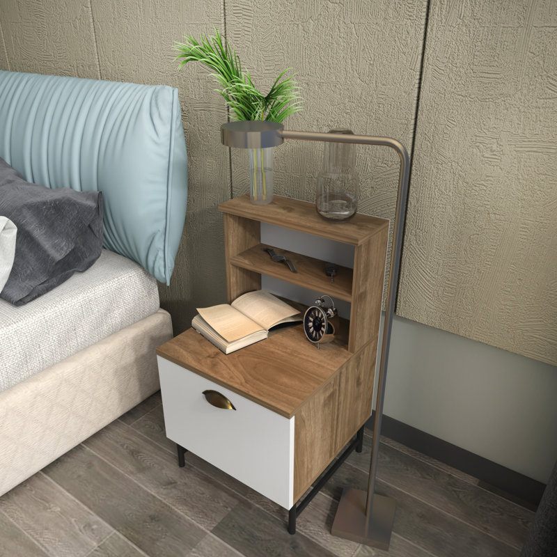 Gilzean 45cm W Bedside Table