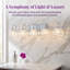 Applique murale moderne chromée à 5 lumières de 74 cm (29 po) avec verre cristal.-455725826-455725830