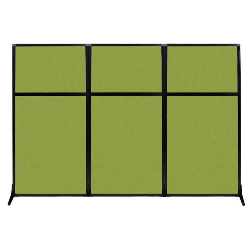 Cloison de poste de travail, Vert lime, 99"