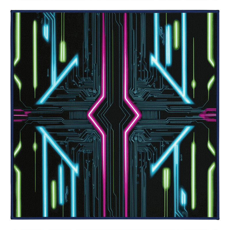 Electric Nova Rug, Square 8'