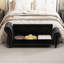 Banc de chambre à coucher moderne, banc pour chambre à coucher, méridienne capitonnée avec rangement