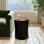 Dismuke Tree Stump Side Table