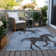 Machine Washable Indoor/Outdoor Cinead ACN1717 Denim Rug