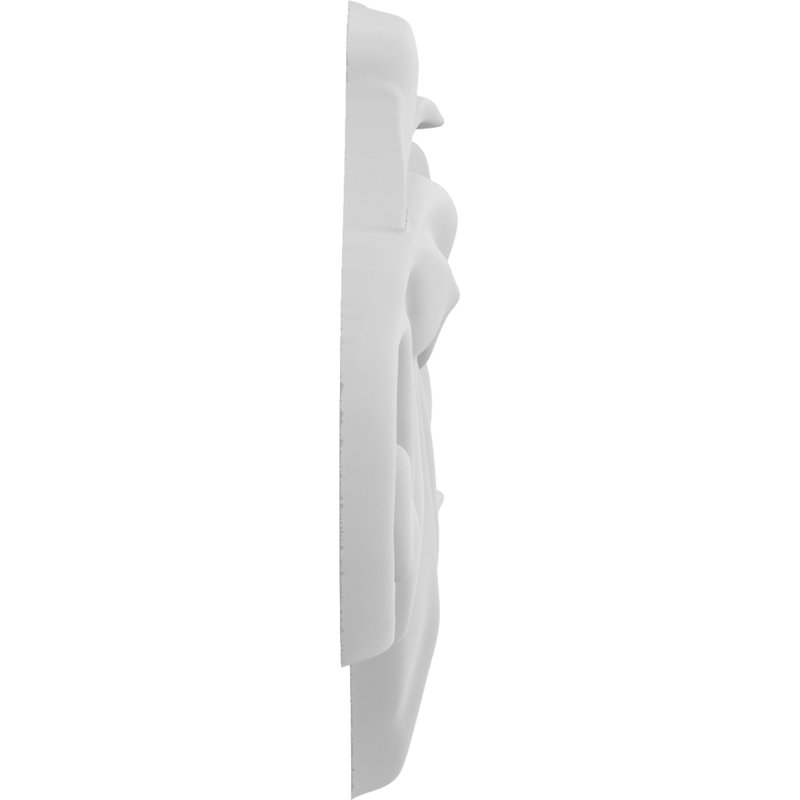 Rosettes de qualité supérieure, H 4,5 po x l 4,5 po x P 0,63 po, Droite