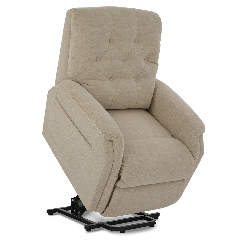 あきら La-Z-Boy Astor Shitake Leather Power Rocker Recliner