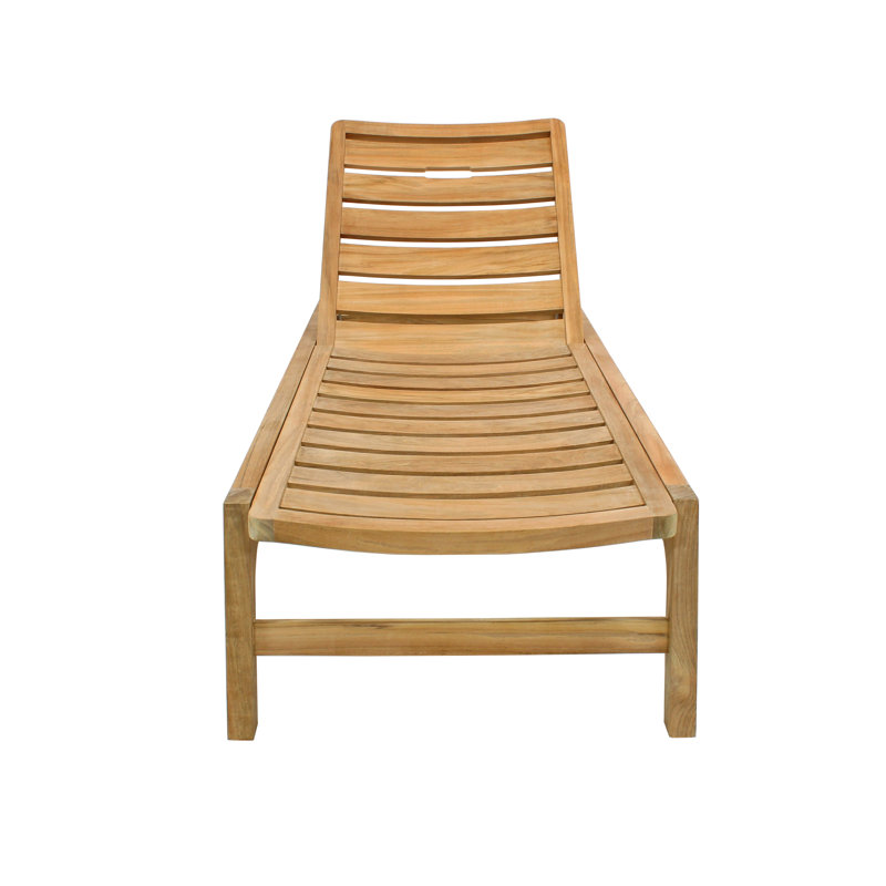 Diuna Outdoor Teak Chaise Lounge
