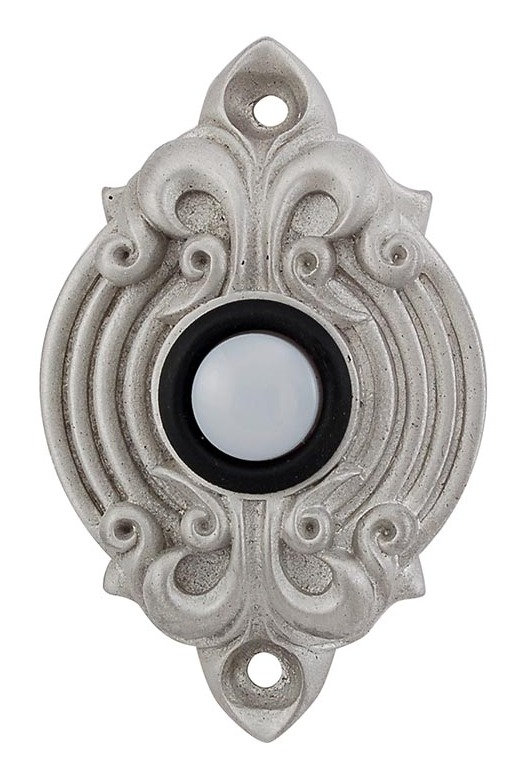 Sforza Push Button Doorbell, Satin Nickel