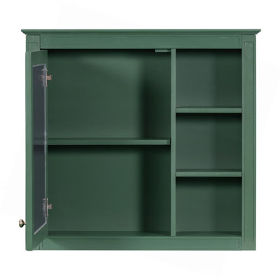 Armoire à pharmacie 30 po x 28 po, armoire de rangement murale pour salle de bain, armoire murale moderne avec miroir, armoire à pharmacie, armoire à miroir avec 3 tablettes ouvertes (meuble-lavabo non inclus)