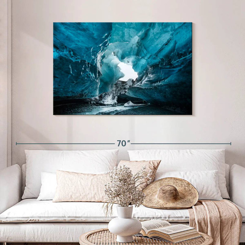 Grotte glaciaire Alvord Watnajokull, H 30 po x l 45 po