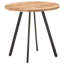 Mango Round Wood Top Dining Table with Iron Base-1396010949