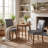Solid Wood Upholstered Dining Chairs-1284124901