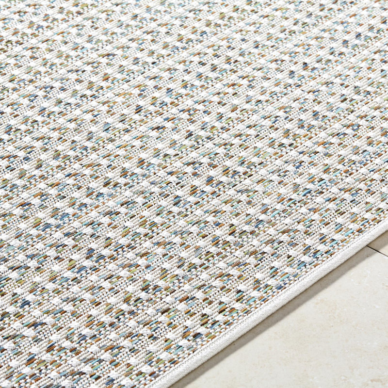 Cheung Machine Woven Indoor/Outdoor Area Rug, Rectangle 7'6" x 10'
