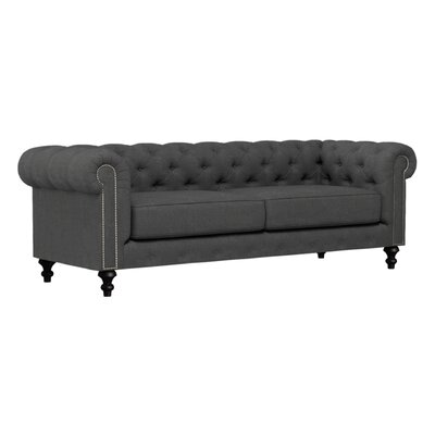 Ashwin 90"" Rolled Arm Chesterfield Sofa with Reversible Cushions -  Willa Arloâ¢ Interiors, A21057562DD94FDAA8C33D4D841F8685