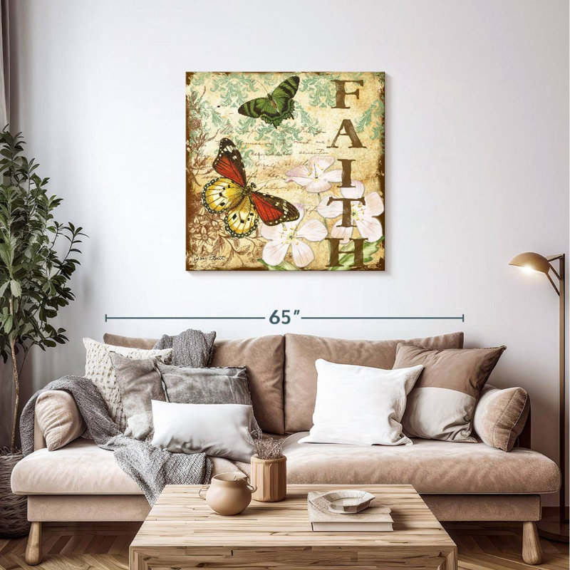 Tergel - Papillons inspirants IV, H 36 po x l 36 po