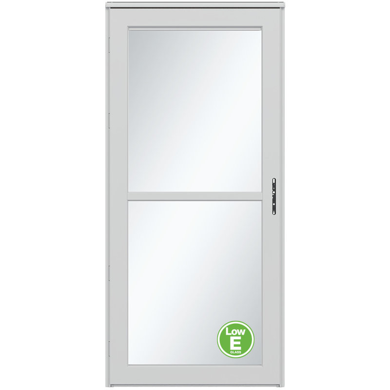 Écran rétractable Platinum avec porte de tempête Low-E (poignée vendue séparément), H 81 po x l 36 po, Blanc